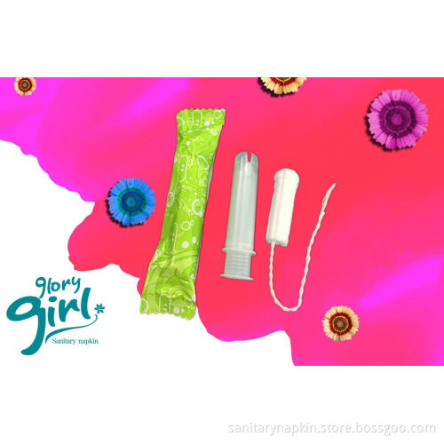 Hot selling organic cotton(100%) compact tampon